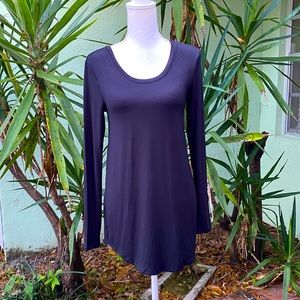 Long Sleeve Scoop Neck Flare Tshirt